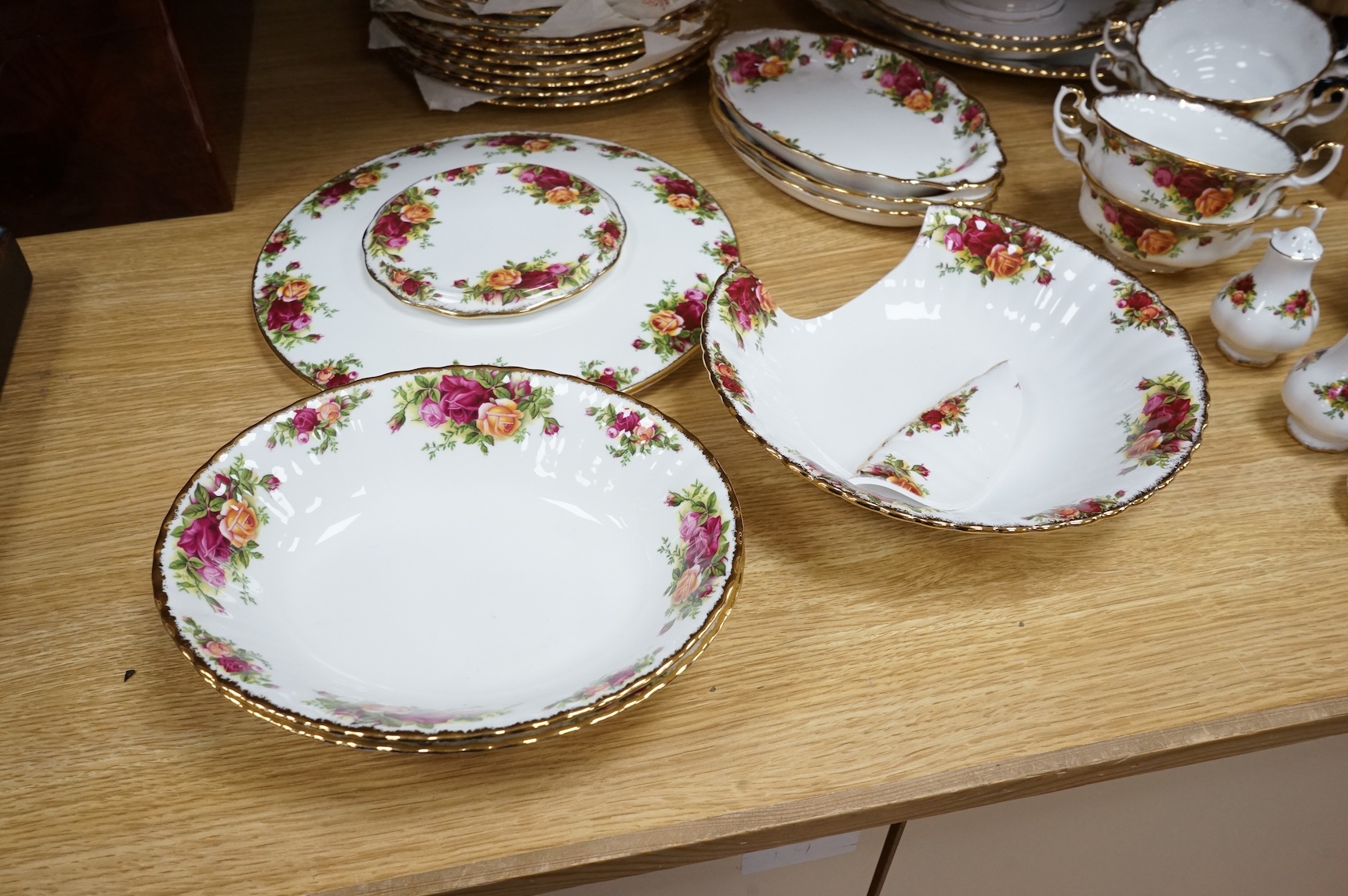 A collection of Royal Albert Old Country Roses tea wares
